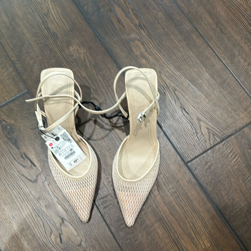 Mesh heels.